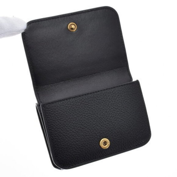 BALENCIAGA Mini Wallet Black Calf Trifold - Picture 8 of 12